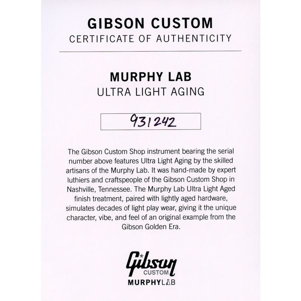 Gibson Les Paul 59 FB ULA