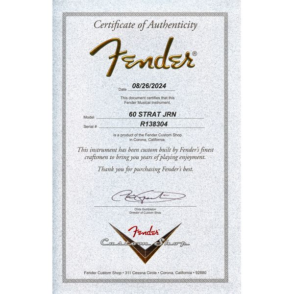 Fender 60 Strat Journeyman