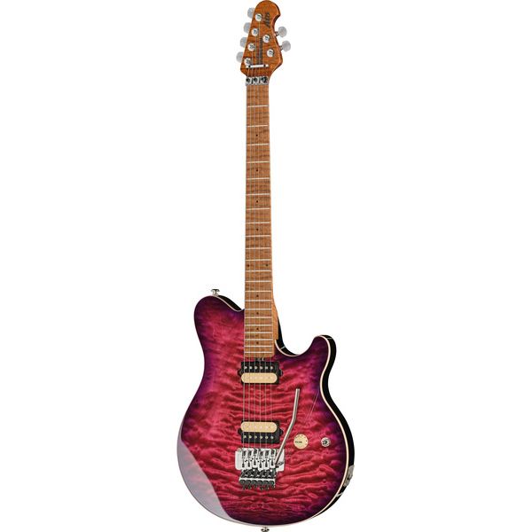 Test Music Man Axis Ollalieberry Quilt: guitare électrique haut de gamme