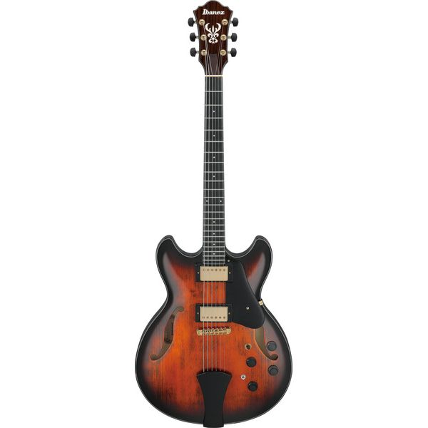 Test de l'Ibanez ASH300-TBC: Guitare hollow body en érable et épicéa