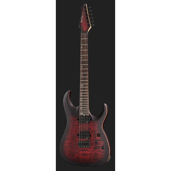 Harley Benton Amarok-6 BKRD Quilted