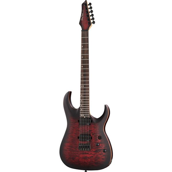 Harley Benton Amarok-6 BKRD Quilted