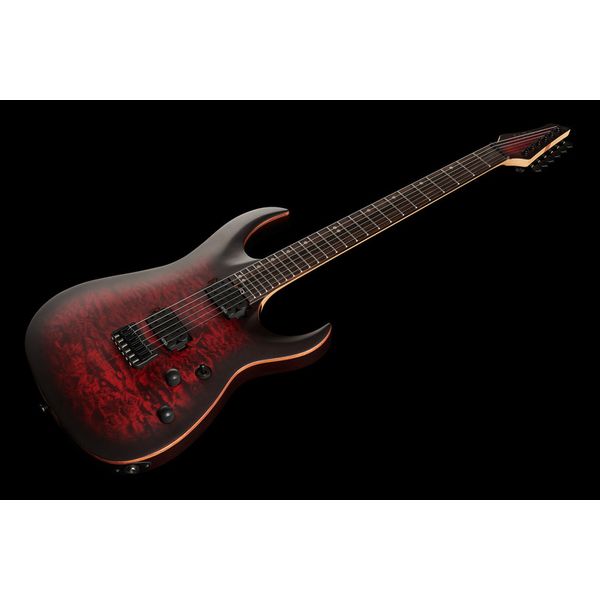 Harley Benton Amarok-6 BKRD Quilted