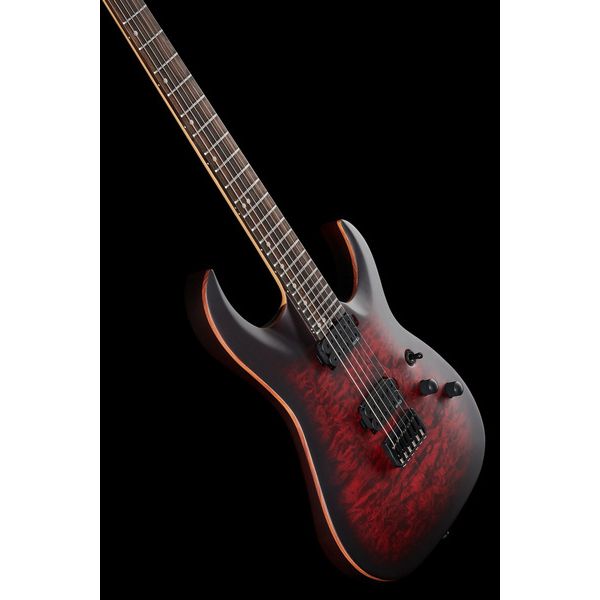 Harley Benton Amarok-6 BKRD Quilted