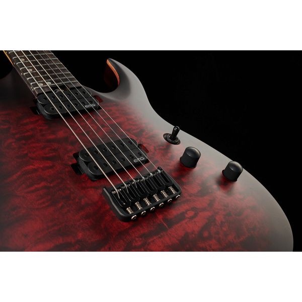 Harley Benton Amarok-6 BKRD Quilted