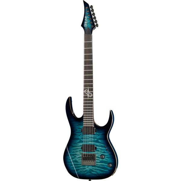 Solar Guitars s1 6aqob Quilted Br
