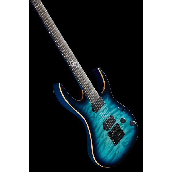 Solar Guitars s1 6aqob Quilted Br