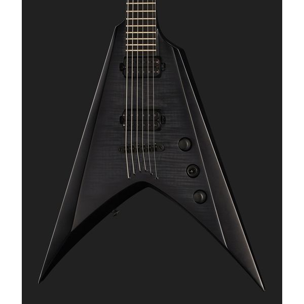 Solar Guitars v2 6fbb Baritone Flame