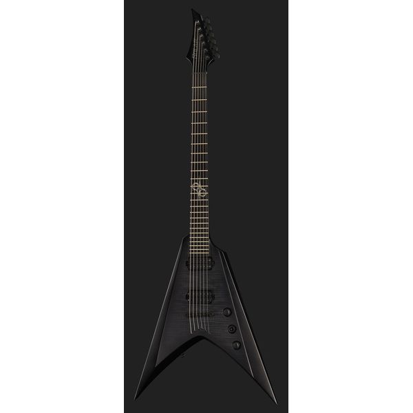 Solar Guitars v2 6fbb Baritone Flame