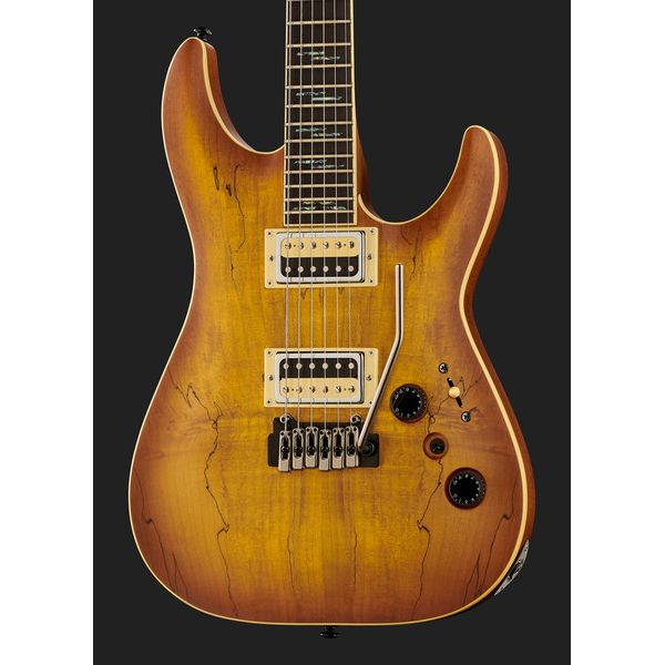 Schecter C-1 Exotic Spalted Maple SNVB