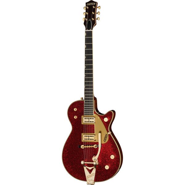 Test Gretsch G6129TG-59VS Sparkle Jet RD: essai guitare électrique rouge