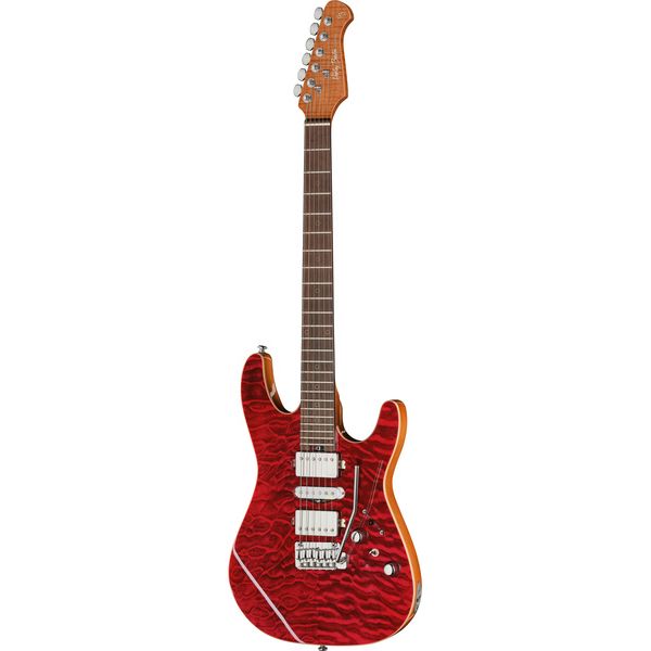 Essai Harley Benton Fusion-IV HSH RW QRG: guitare électrique polyvalente