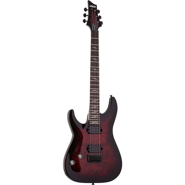 Test complet de la Schecter Omen Elite-6 LH BCHB gaucher Black Cherry
