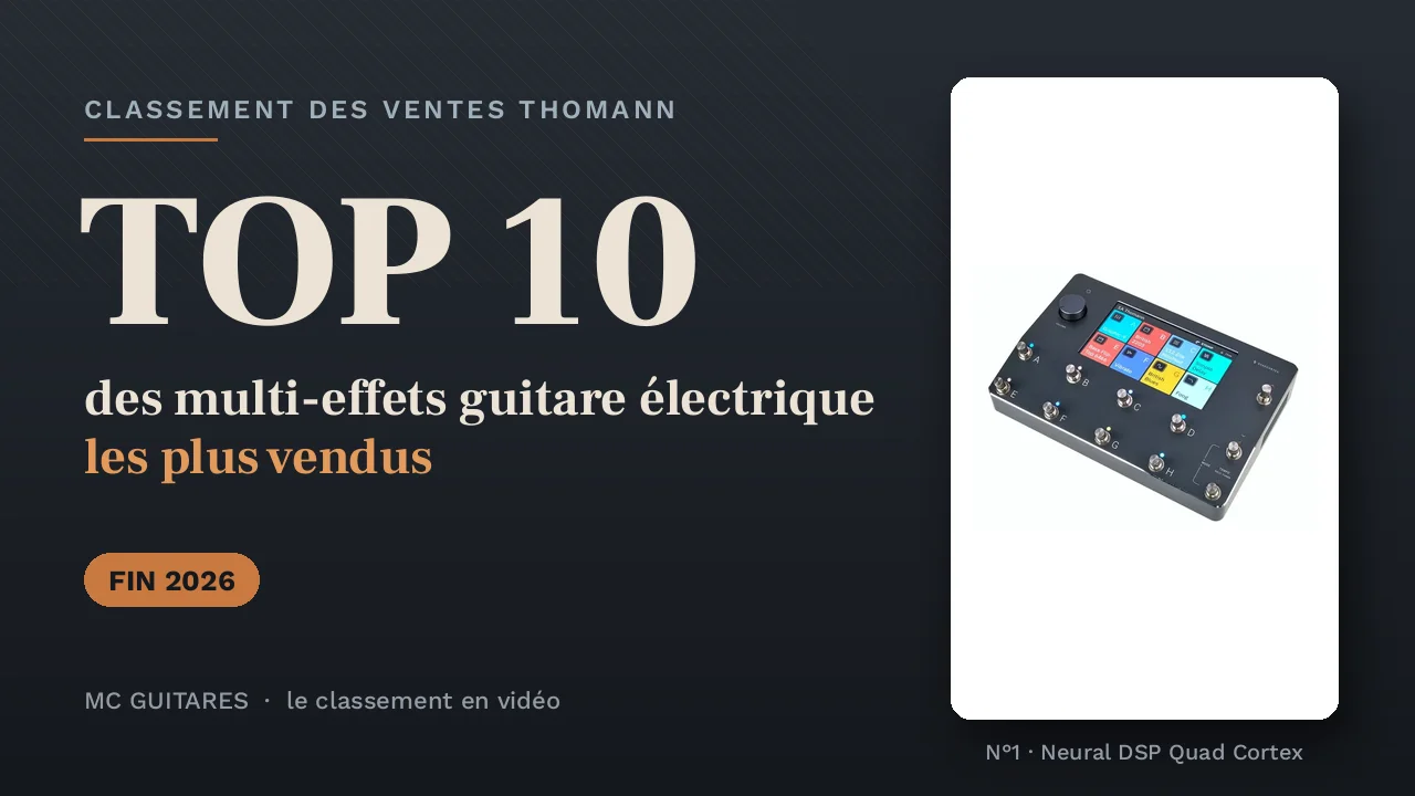 TOP 10 Multi-effets guitare : 1 555 avis, les plus vendus (Fin 2026), la vidéo de la chaîne YouTube MC Guitares